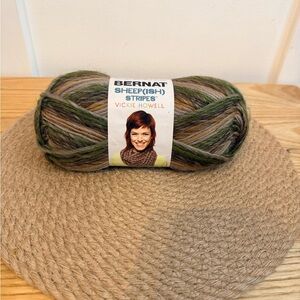 10/$25 • Bernat Sheep(ish) Stripes by Vicki Howell Yarn - Earth
